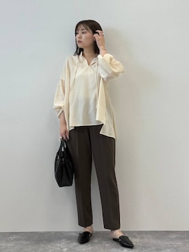 「アイテム（パンプス）」を使った、きわさん（レディース・170cm）の夏コーディネート