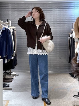 「アイテム（タンクトップ）」を使った、きわさん（レディース・170cm・30代）の秋コーディネート