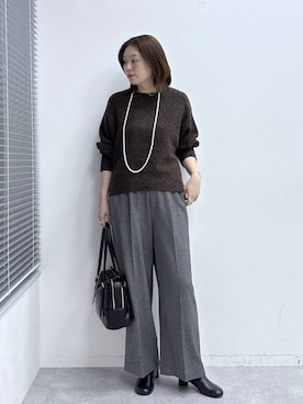 「アイテム（ネックレス）」を使った、きわさん（レディース・170cm・30代）の冬コーディネート