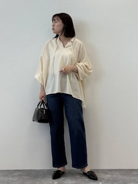 「アイテム（パンプス）」を使った、きわさん（レディース・170cm）の夏コーディネート