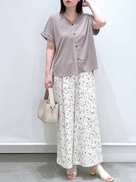 「Elura（エルーラ）のアイテム（その他トップス）」を使った、きわさん（レディース・170cm）の春コーディネート