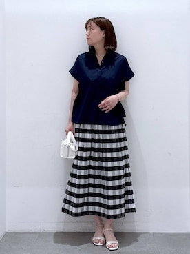 「Elura（エルーラ）のアイテム（スカート）」を使った、きわさん（レディース・170cm）の春コーディネート