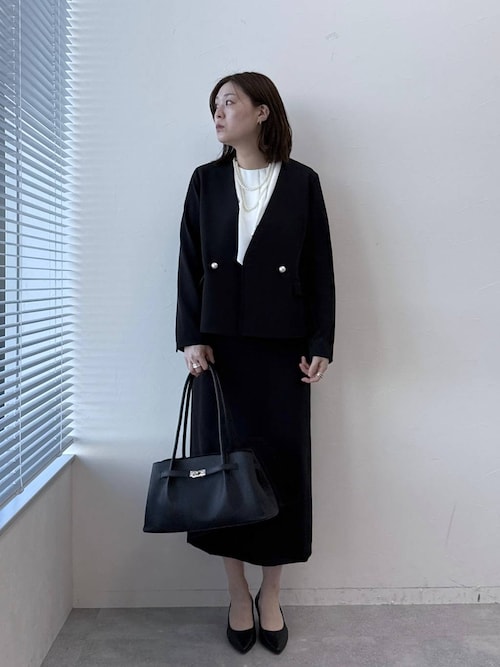 ≪入卒/セレモニー/通勤≫ダブルクロススカート＜低身長サイズあり