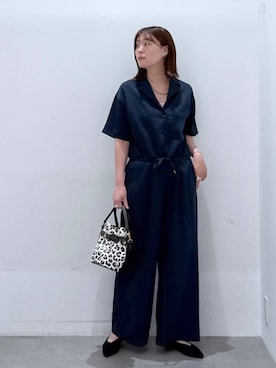「アイテム（オールインワン・サロペット）」を使った、きわさん（レディース・170cm）の夏コーディネート