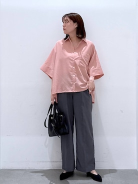 「アイテム（ハンドバッグ）」を使った、きわさん（レディース・170cm）の夏コーディネート