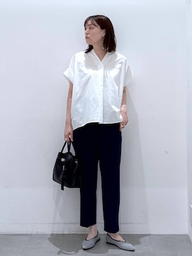 「アイテム（ハンドバッグ）」を使った、きわさん（レディース・170cm）の夏コーディネート
