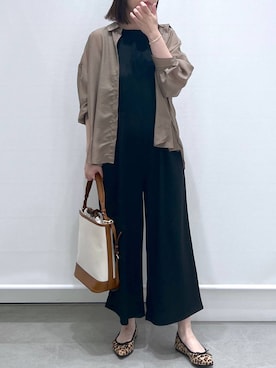 「Elura（エルーラ）のアイテム（サロペット/オーバーオール）」を使った、きわさん（レディース・170cm）の夏コーディネート