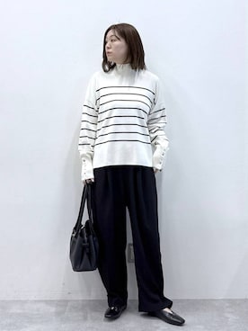 「おでかけ」｜「アイテム（パンプス）」を使った、きわさん（レディース・170cm）の秋コーディネート