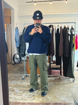 「アイテム（キャップ）」を使った、egurinさん（メンズ・174cm・20代）の春コーディネート