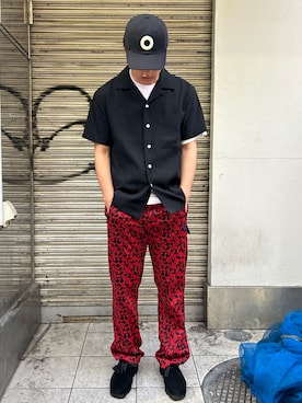 「ニードルストラックパンツ」｜拓海さん（メンズ・168cm）の夏コーディネート