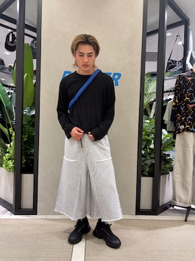 「BEAVER（ビーバー）のアイテム（パンツ）」を使った、拓海さん（メンズ・168cm）の夏コーディネート