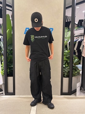 「MANASTASH（マナスタッシュ）のアイテム」を使った、拓海さん（メンズ・168cm）の夏コーディネート