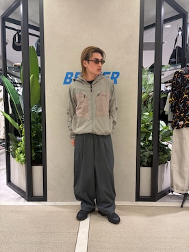 「MANASTASH（マナスタッシュ）のアイテム」を使った、拓海さん（メンズ・168cm）の夏コーディネート