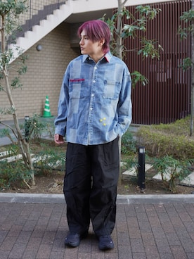 「BEAVER（ビーバー）のアイテム」を使った、拓海さん（メンズ・168cm）の冬コーディネート