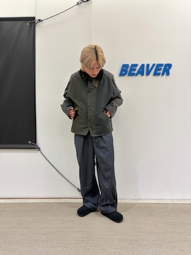 「アイテム（サンダル）」を使った、拓海さん（メンズ・168cm）の冬コーディネート