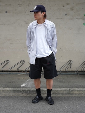 「Gramicci（グラミチ）のアイテム」を使った、拓海さん（メンズ・168cm）の春コーディネート