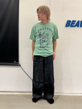 「MANASTASH（マナスタッシュ）のアイテム」を使った、拓海さん（メンズ・168cm）の夏コーディネート