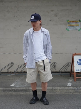 「Gramicci（グラミチ）のアイテム」を使った、拓海さん（メンズ・168cm）の春コーディネート