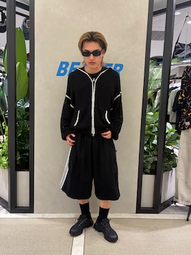 「BEAVER（ビーバー）のアイテム（トップス）」を使った、拓海さん（メンズ・168cm）の夏コーディネート