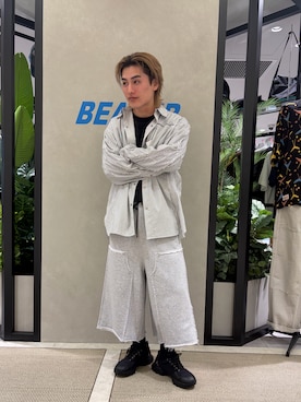 「BEAVER（ビーバー）のアイテム（パンツ）」を使った、拓海さん（メンズ・168cm）の夏コーディネート