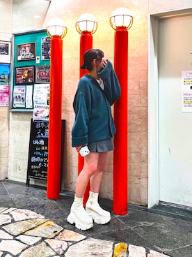 「くすみカラー」｜さくさん（レディース・149cm）の秋コーディネート