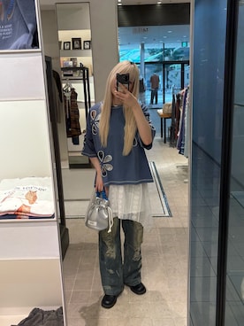 「アイテム（スカート）」を使った、たぎゃさん（レディース・170cm）の夏コーディネート