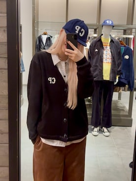 「CIAOPANIC（チャオパニック）のBIGポケットチェックシャツ（シャツ/ブラウス）」を使った、たぎゃさん（レディース・170cm）の秋コーディネート