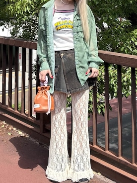 「アイテム（パンツ）」を使った、たぎゃさん（レディース・170cm）の夏コーディネート