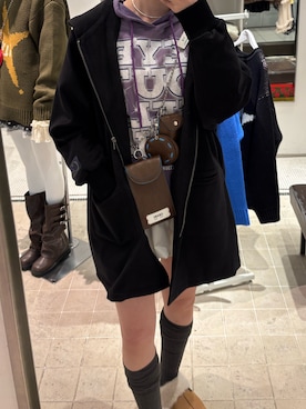 「GRAIN（グレイン）のアイテム」を使った、たぎゃさん（レディース・170cm）の冬コーディネート