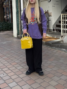 「レザー」｜「アイテム（ベスト）」を使った、たぎゃさん（レディース・170cm）の冬コーディネート