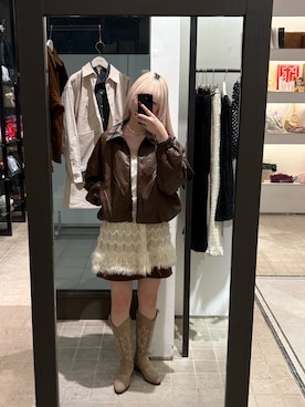 「アイテム（チュニック）」を使った、たぎゃさん（レディース・170cm）の秋コーディネート