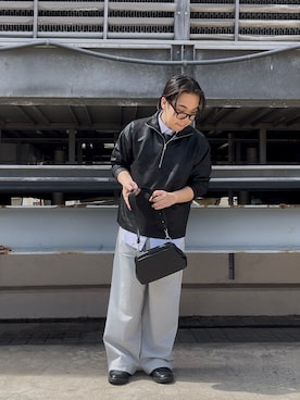 「tk.TAKEO KIKUCHI（ティーケータケオキクチ）のアイテム（その他パンツ）」を使った、TAIGAさん（メンズ・160cm）の秋コーディネート