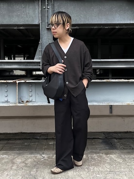 「tk.TAKEO KIKUCHI（ティーケータケオキクチ）のアイテム（バッグ）」を使った、TAIGAさん（メンズ・160cm）の秋コーディネート