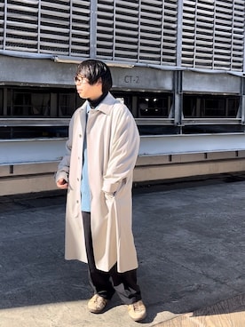 「tk.TAKEO KIKUCHI（ティーケータケオキクチ）のアイテム（トップス）」を使った、TAIGAさん（メンズ・160cm）の冬コーディネート
