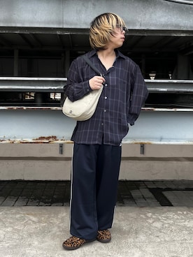 「tk.TAKEO KIKUCHI（ティーケータケオキクチ）のアイテム（トップス）」を使った、TAIGAさん（メンズ・160cm）の秋コーディネート