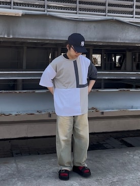 「tk.TAKEO KIKUCHI（ティーケータケオキクチ）のアイテム」を使った、TAIGAさん（メンズ・160cm）の春コーディネート
