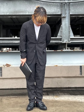 「tk.TAKEO KIKUCHI（ティーケータケオキクチ）のアイテム（シューズ）」を使った、TAIGAさん（メンズ・160cm）の夏コーディネート