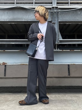 「tk.TAKEO KIKUCHI（ティーケータケオキクチ）のアイテム」を使った、TAIGAさん（メンズ・160cm）の夏コーディネート