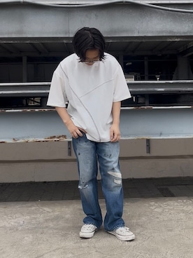 「tk.TAKEO KIKUCHI（ティーケータケオキクチ）のアイテム」を使った、TAIGAさん（メンズ・160cm）の春コーディネート