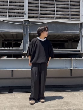 「tk.TAKEO KIKUCHI（ティーケータケオキクチ）のアイテム」を使った、TAIGAさん（メンズ・160cm）の夏コーディネート