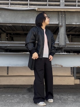 「tk.TAKEO KIKUCHI（ティーケータケオキクチ）のアイテム（ジャケット/アウター）」を使った、TAIGAさん（メンズ・160cm）の秋コーディネート
