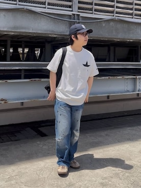 「tk.TAKEO KIKUCHI（ティーケータケオキクチ）のアイテム」を使った、TAIGAさん（メンズ・160cm）の春コーディネート
