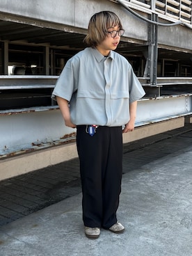 「tk.TAKEO KIKUCHI（ティーケータケオキクチ）のアイテム（パンツ）」を使った、TAIGAさん（メンズ・160cm）の夏コーディネート