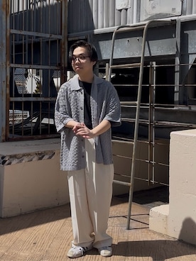 「tk.TAKEO KIKUCHI（ティーケータケオキクチ）のアイテム」を使った、TAIGAさん（メンズ・160cm）の春コーディネート