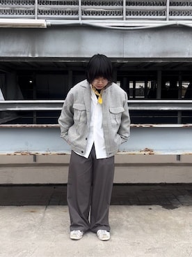 「tk.TAKEO KIKUCHI（ティーケータケオキクチ）のアイテム（パンツ）」を使った、TAIGAさん（メンズ・160cm）の冬コーディネート
