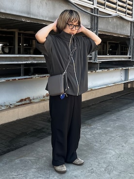 「tk.TAKEO KIKUCHI（ティーケータケオキクチ）のアイテム（パンツ）」を使った、TAIGAさん（メンズ・160cm）の夏コーディネート