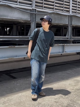 「tk.TAKEO KIKUCHI（ティーケータケオキクチ）のアイテム（トップス）」を使った、TAIGAさん（メンズ・160cm）の春コーディネート
