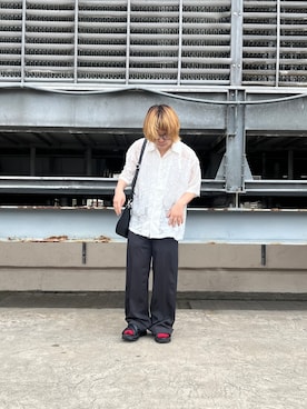 「tk.TAKEO KIKUCHI（ティーケータケオキクチ）のアイテム（パンツ）」を使った、TAIGAさん（メンズ・160cm）の春コーディネート