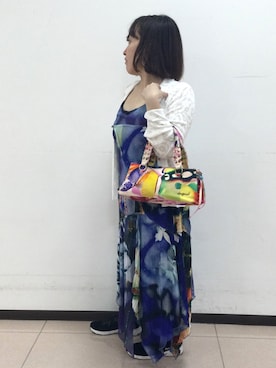 「Desigual（デシグアル）のアイテム」を使った、Desigual立川STAFFさん（レディース・150cm）の春コーディネート