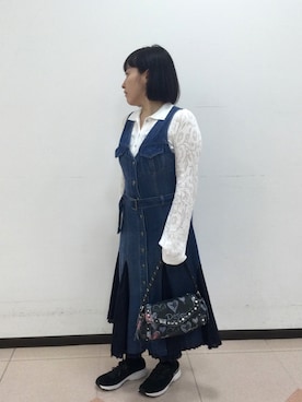 「Desigual（デシグアル）のアイテム」を使った、Desigual立川STAFFさん（レディース・150cm）の春コーディネート